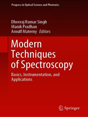 cover image of Modern Techniques of Spectroscopy